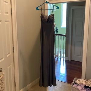 Dusty sage formal dress
